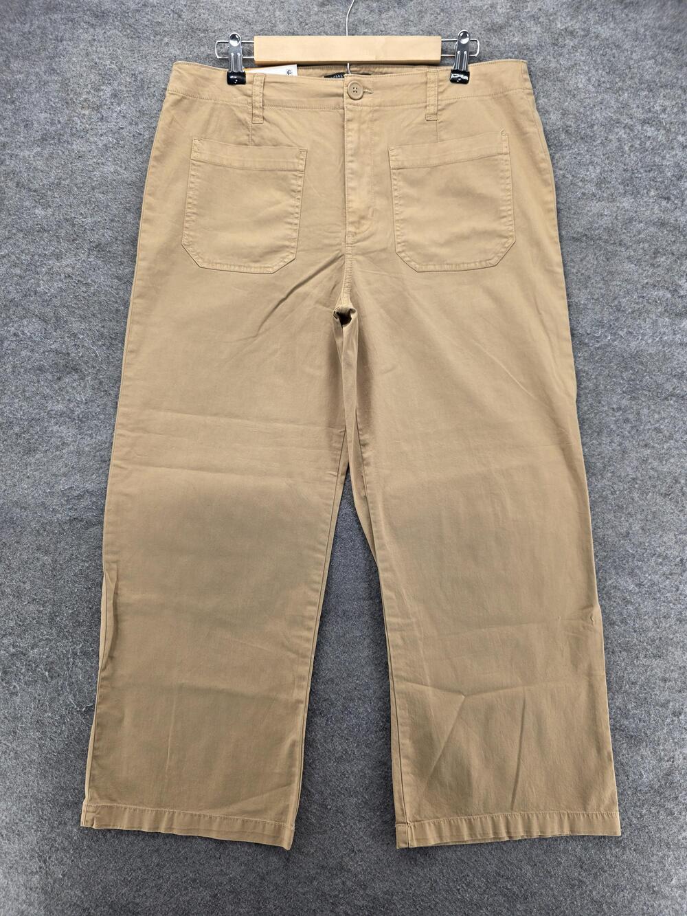 Social Standard By Sanctuary Pants Womens 12 Beige Juliet Crop Twill Pant 24 In